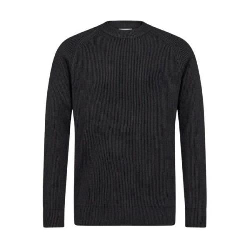 Gebreide Pullover Sweater Resteröds , Black , Heren