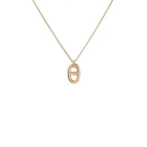 Pre-owned Rose Gold necklaces Hermès Vintage , Yellow , Dames