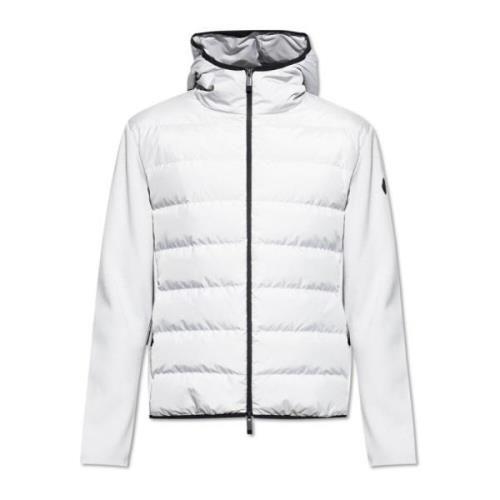 Vest met gewatteerde voorkant Moncler , White , Heren