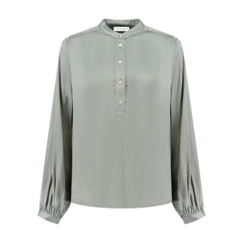 Lange Mouw Blouse Jip Amaya Amsterdam , Green , Dames