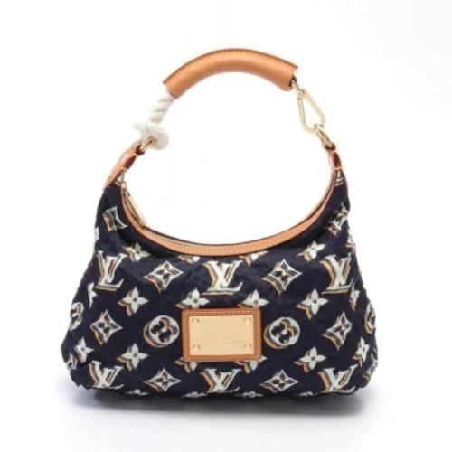 Pre-owned Leather handbags Louis Vuitton Vintage , Blue , Dames