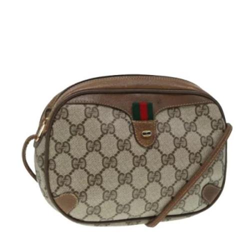 Pre-owned Canvas gucci-bags Gucci Vintage , Beige , Dames