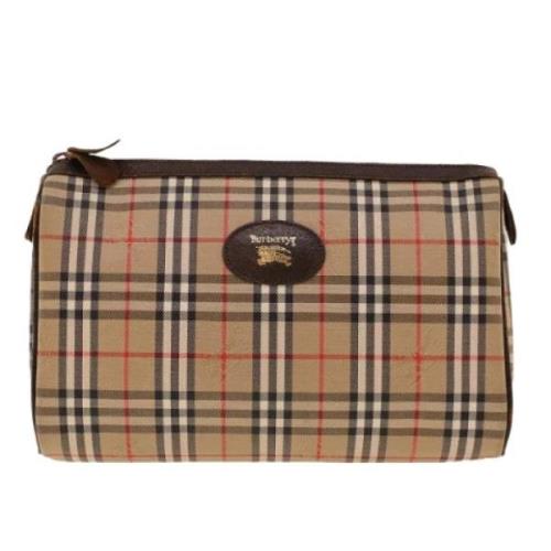 Pre-owned Canvas clutches Burberry Vintage , Beige , Dames