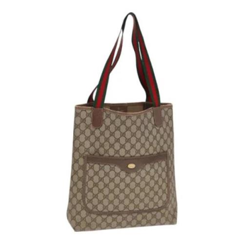 Pre-owned Leather gucci-bags Gucci Vintage , Beige , Dames