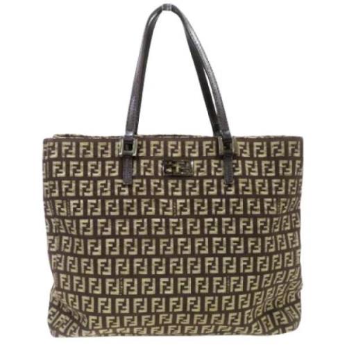 Pre-owned Canvas totes Fendi Vintage , Brown , Dames