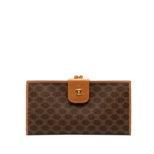 Pre-owned Canvas wallets Celine Vintage , Brown , Dames