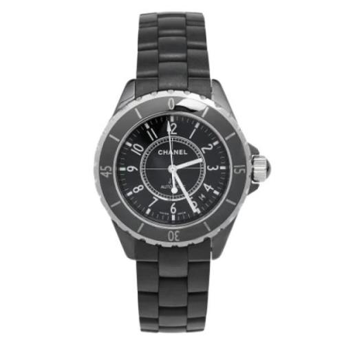 Pre-owned Stainless Steel watches Chanel Vintage , Black , Heren