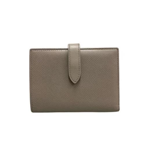 Pre-owned Leather wallets Celine Vintage , Gray , Dames