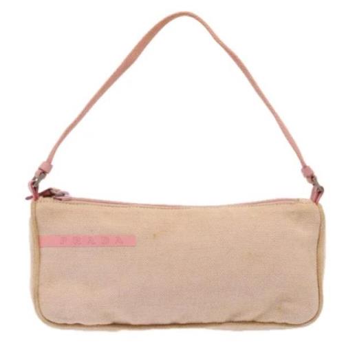 Pre-owned Canvas clutches Prada Vintage , Pink , Dames