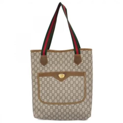 Pre-owned Plastic gucci-bags Gucci Vintage , Beige , Dames