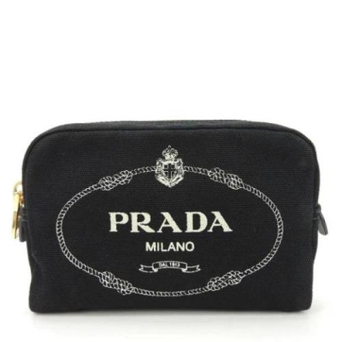 Pre-owned Canvas prada-bags Prada Vintage , Black , Dames