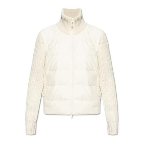 Vest met gewatteerde voorkant Moncler , Beige , Dames