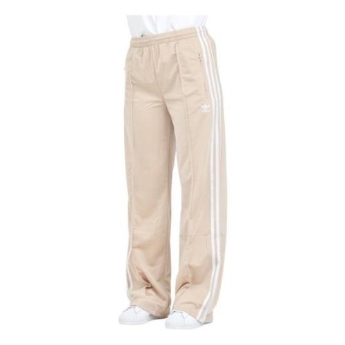 Firebird Loose Beige Sportieve Broek Adidas Originals , Beige , Dames