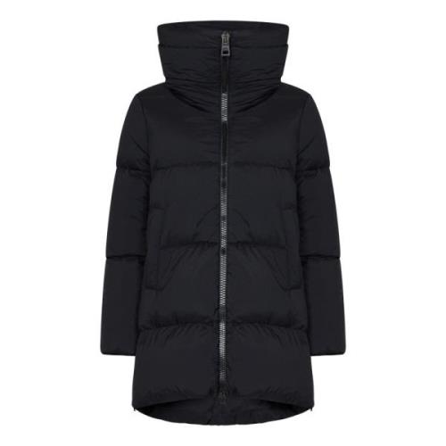 Zwarte Gewatteerde Winterjas Herno , Black , Dames