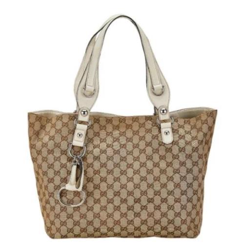 Pre-owned Leather gucci-bags Gucci Vintage , Beige , Dames