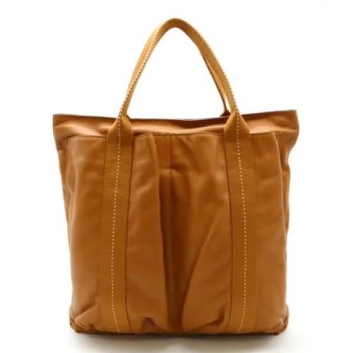 Pre-owned Leather handbags Hermès Vintage , Brown , Dames