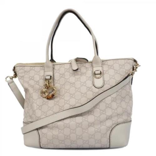 Pre-owned Leather gucci-bags Gucci Vintage , Beige , Dames