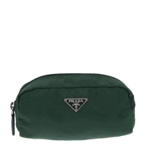 Pre-owned Fabric clutches Prada Vintage , Green , Dames