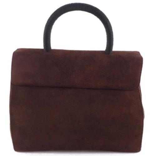 Pre-owned Suede prada-bags Prada Vintage , Brown , Dames