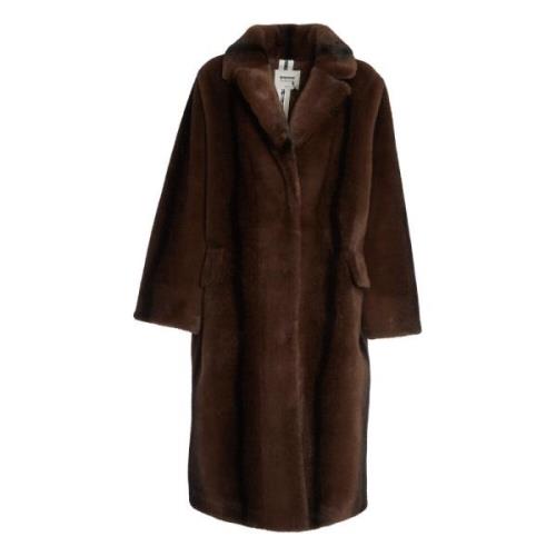 Elegante Donkerbruine Winterjas S.w.o.r.d 6.6.44 , Brown , Dames