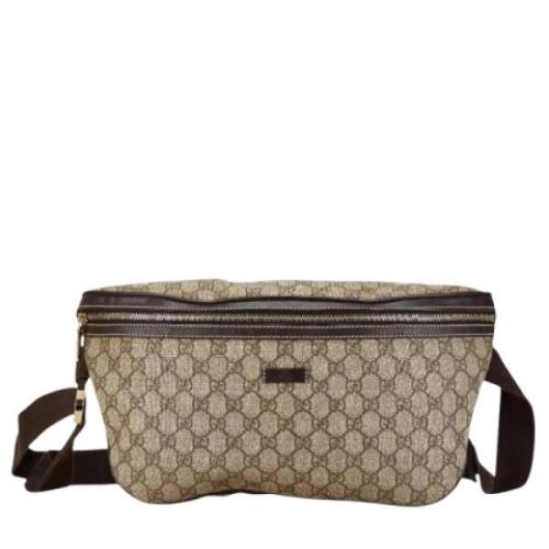 Pre-owned Leather gucci-bags Gucci Vintage , Beige , Dames