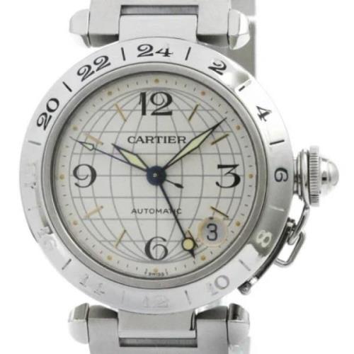 Pre-owned Stainless Steel watches Cartier Vintage , Gray , Dames