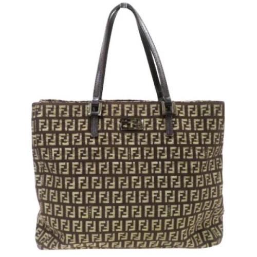 Pre-owned Canvas fendi-bags Fendi Vintage , Brown , Dames