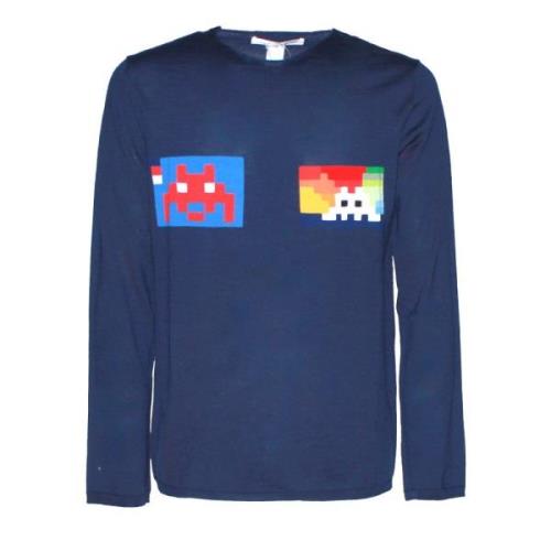 Long Sleeve Tops Comme des Garçons , Blue , Heren