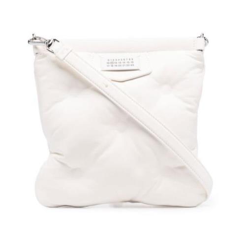 Witte Glam Slam Messenger Tas Maison Margiela , White , Heren