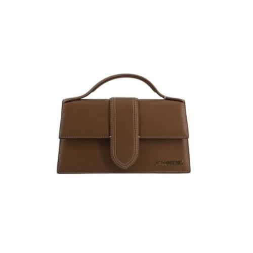 Pre-owned Leather handbags Jacquemus Pre-owned , Brown , Dames