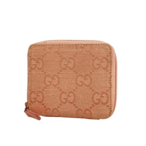 Pre-owned Canvas wallets Gucci Vintage , Pink , Dames