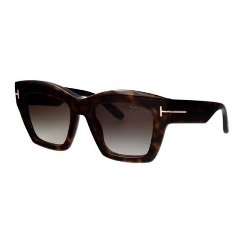 Stijlvolle zonnebril Ft1191/S Tom Ford , Brown , Dames