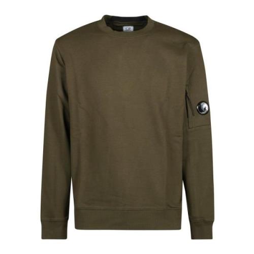 Crew Neck Sweatshirts voor Heren C.p. Company , Green , Heren