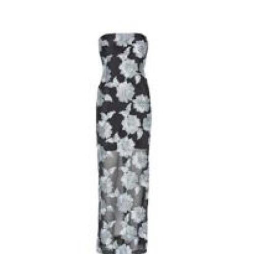 Bloemen Applicatie Mesh Jurk Rotate Birger Christensen , Gray , Dames