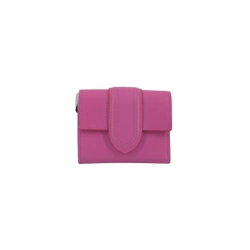 Pre-owned Leather wallets Jacquemus Pre-owned , Pink , Dames