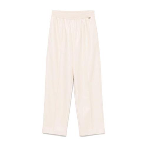 Imitatieleren Coated Broek Liu Jo , White , Dames