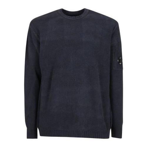 Crew Neck Gebreid C.p. Company , Blue , Heren