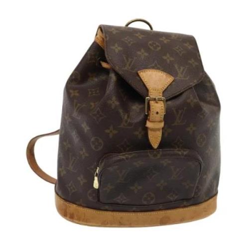 Pre-owned Canvas backpacks Louis Vuitton Vintage , Brown , Dames