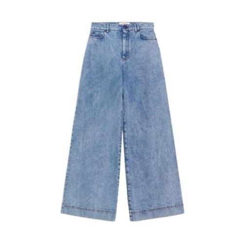 Retro-stijl Wijde Pijp Jeans Max Mara Weekend , Blue , Dames