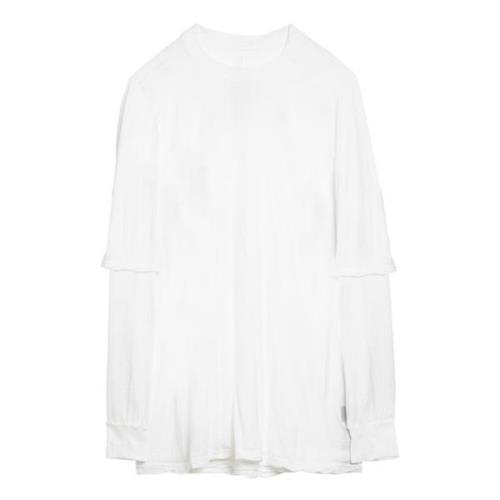 Korte mouwen ronde hals T-shirt Rick Owens , White , Heren