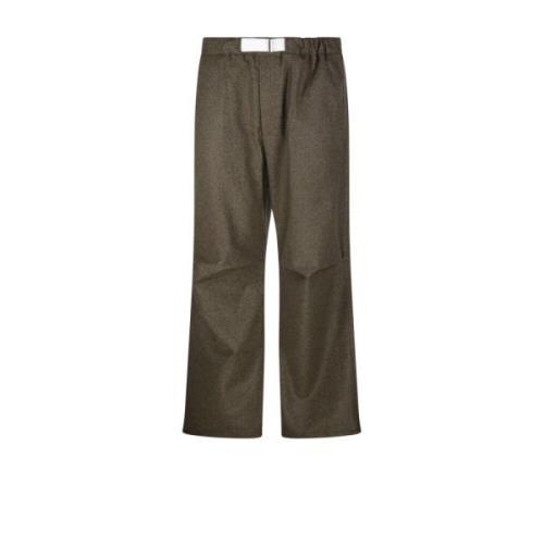 Groene Melange Militaire Broek Darkpark , Brown , Heren