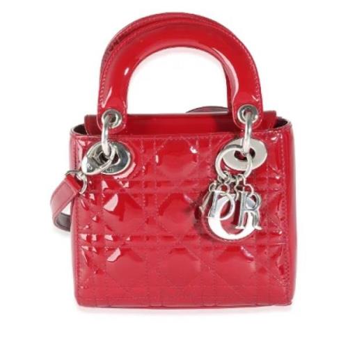 Pre-owned Leather dior-bags Dior Vintage , Red , Dames