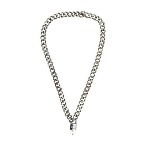 Pre-owned Silver necklaces Dior Vintage , Gray , Dames