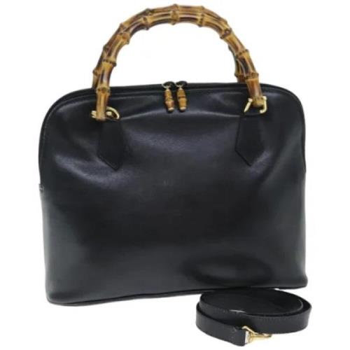 Pre-owned Leather gucci-bags Gucci Vintage , Black , Dames