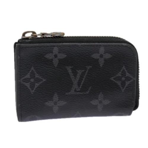 Pre-owned Canvas wallets Louis Vuitton Vintage , Black , Dames