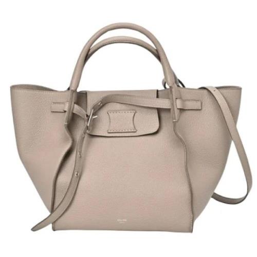 Pre-owned Leather celine-bags Celine Vintage , Gray , Dames