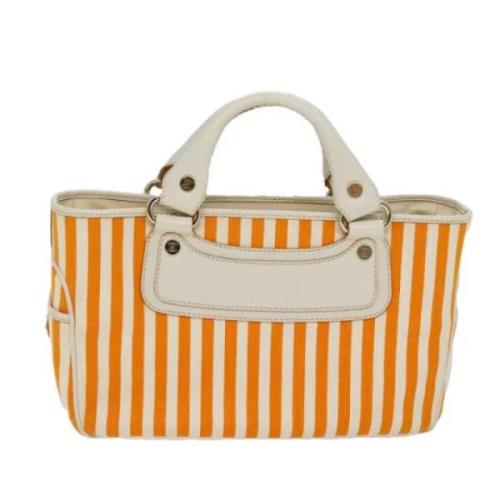 Pre-owned Canvas celine-bags Celine Vintage , Orange , Dames