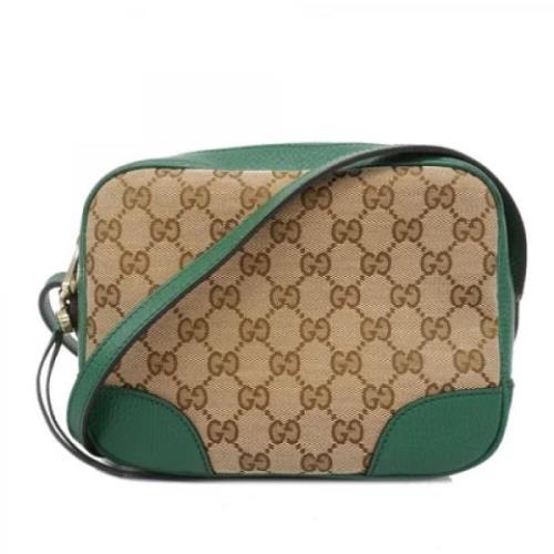 Pre-owned Leather gucci-bags Gucci Vintage , Beige , Dames