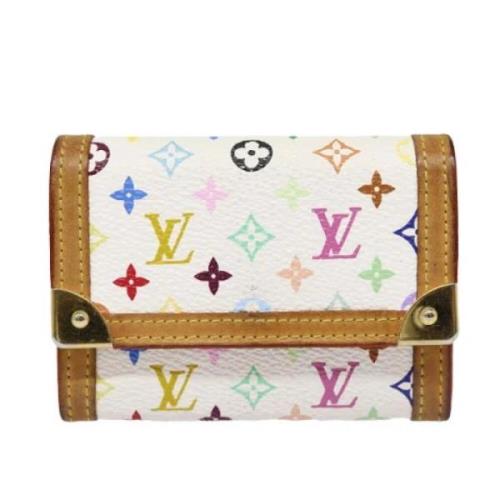 Pre-owned Canvas wallets Louis Vuitton Vintage , White , Dames