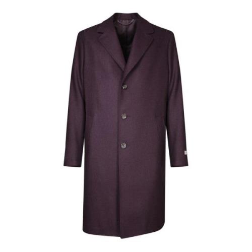 Elegante Bordeaux Wol Drie-Knoopjas Canali , Red , Heren